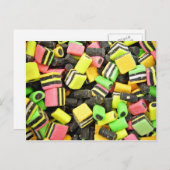 Lakritze Postkarte (Vorne/Hinten)