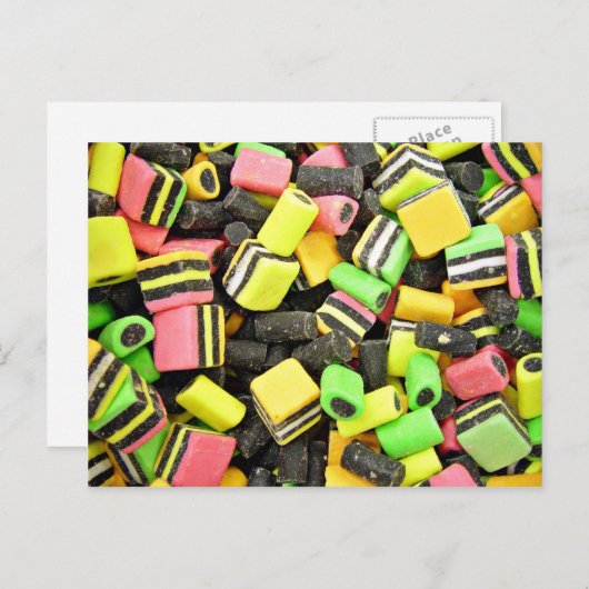 Lakritze Postkarte (Vorne/Hinten)