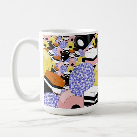 Lakritze-Süßigkeiten Kaffeetasse (Links)