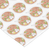 Laksa Spicy Malaysian Coconut Noodle Soup Food Tischdecke (Schrägansicht)