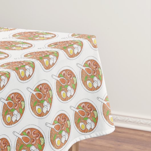 Laksa Spicy Malaysian Coconut Noodle Soup Food Tischdecke (Beispiel)