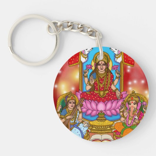 Lakshmi Ganesh Keychain Schlüsselanhänger (Vorderseite)