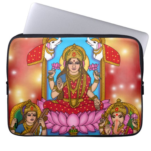 Lakshmi Ganesh  Laptopschutzhülle (Vorderseite)