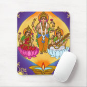 Lakshmi Ganesh-Mausepad Mousepad (Mit Mouse)
