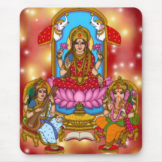Lakshmi Ganesh-Mauspad Mousepad (Vorne)