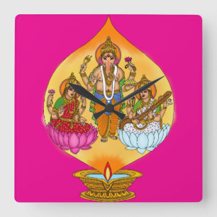 Lakshmi Ganesh Wanduhr