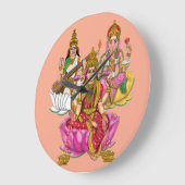 Lakshmi Ganesha Wanduhr (Winkel)