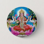 Lakshmi Göttin der Liebe, des Wohlstandes und des Button (Vorderseite)