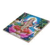 Lakshmi Göttin der Liebe, des Wohlstandes und des Fliese (Seite)