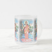 LAKSHMI Göttin des Reichtums und des Wohlstandes Mattglastasse (VorderseiteRechts)