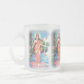 LAKSHMI Göttin des Reichtums und des Wohlstandes Mattglastasse (Links)