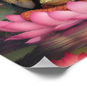 Lakshmi-Göttin des Wohlstands und des guten Glücks Poster (Ecke)