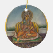 Lakshmi-Göttin des Wohlstands und Wohlstands Keramikornament (Vorne)
