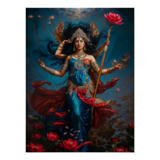 Lakshmi Göttin Poster (Vorderseite)