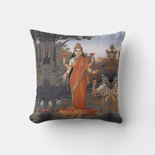 LAKSHMI-Göttin - sogar große Bilder - Kissen