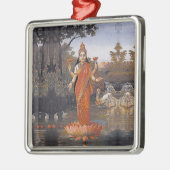 LAKSHMI-Göttin - sogar große Bilder - Ornament Aus Metall (Links)