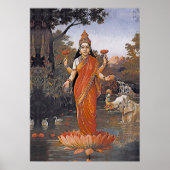 LAKSHMI-Göttin - sogar große Bilder - Poster (Vorne)