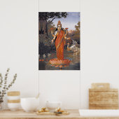 LAKSHMI-Göttin - sogar große Bilder - Poster (Küche)