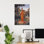 LAKSHMI-Göttin - sogar große Bilder - Poster (Heimbüro)
