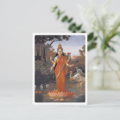 LAKSHMI-Göttin - sogar große Bilder - Postkarte (Stehend Vorderseite)