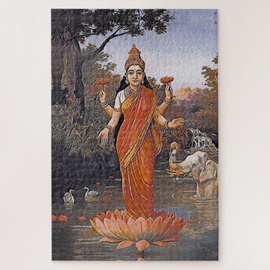 LAKSHMI-Göttin - sogar große Bilder - Puzzle (Vertikal)