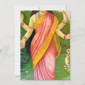 Lakshmi Hindu Goddess Einladung (Vorderseite)