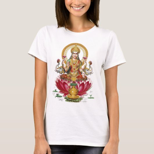 Lakshmi Hindu Goddess T-Shirt (Vorderseite)