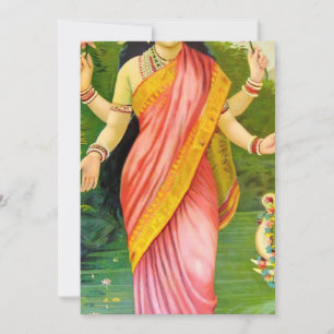 Lakshmi Hindu-Göttin Einladung