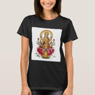 Lakshmi hinduistin Göttin des Wohlstands Glücksfal T-Shirt
