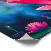 Lakshmi mit einem Kalasha von S Murugakanni Poster (Ecke)