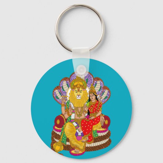 Lakshmi Narasimha Keychain Schlüsselanhänger (Vorderseite)
