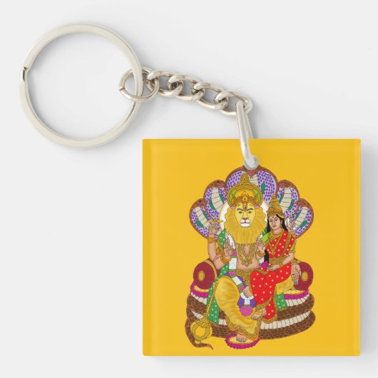 Lakshmi Narasimha Schlüsselanhänger (Vorderseite)