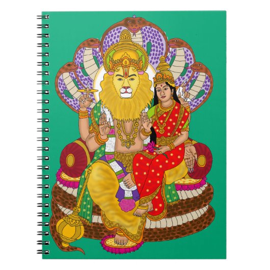 Lakshmi Narasimha Schreibwaren Notizblock (Vorderseite)