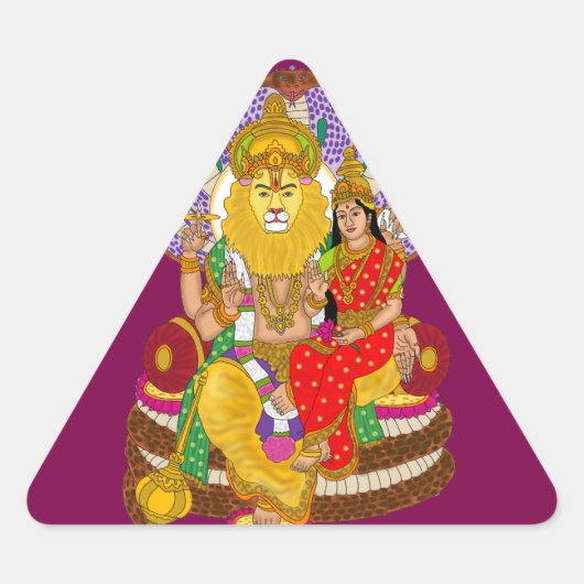 Lakshmi Narasimha Sticker (Vorderseite)