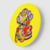 Lakshmi Narasimha Wall Clock Große Wanduhr (Winkel)