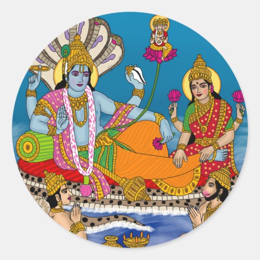 Lakshmi Narayan Aufkleber (Vorderseite)