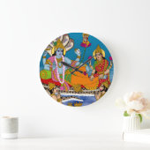 Lakshmi Narayan Clock Große Wanduhr (Zuhause)