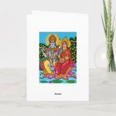 Lakshmi Narayan Greeting Card Karte (Rückseite)