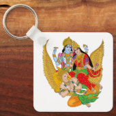 Lakshmi Narayan Keyring – Divine Keychain for Dail Schlüsselanhänger (Vorderseite)