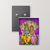 Lakshmi Narayan Knopf Button (Vorderseite/Rückseite)