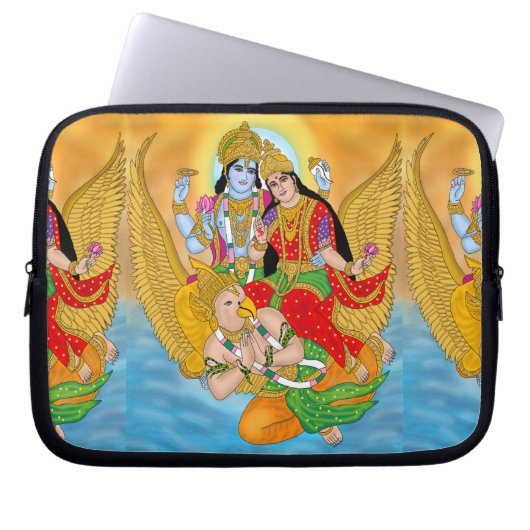 Lakshmi Narayan Laptop Cover – Divine Protection S (Vorderseite)