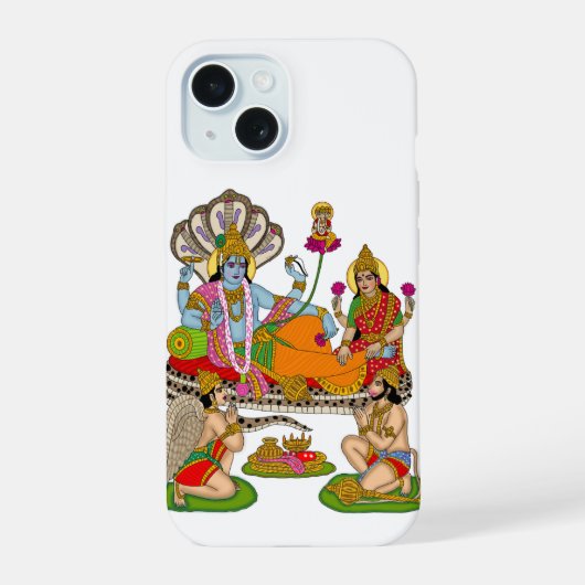 Lakshmi Narayan Phone Case iPhone 15 Hülle (Rückseite)