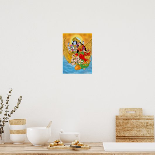 Lakshmi Narayan Poster – Divine Wall Art & Home De (Küche)