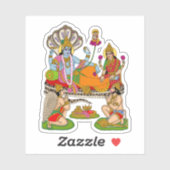 Lakshmi Narayan Sticker (Blatt)
