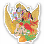 Lakshmi Narayan Sticker – Divine Spiritual Sticker (Vorderseite)
