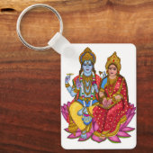 Lakshmi Narayan Sticker Schlüsselanhänger (Vorderseite)