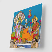 Lakshmi-Narayan-Uhr Quadratische Wanduhr (Winkel)