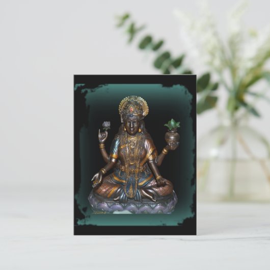 Lakshmi Postkarte (Stehend Vorderseite)