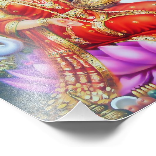 Lakshmi Print (8 Zoll x 10 Zoll) - Version 1 Fotodruck (Ecke)