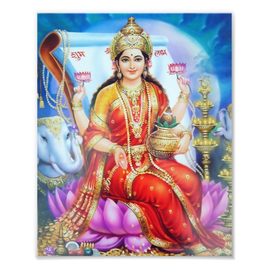 Lakshmi Print (8 Zoll x 10 Zoll) - Version 1 Fotodruck (Vorne)